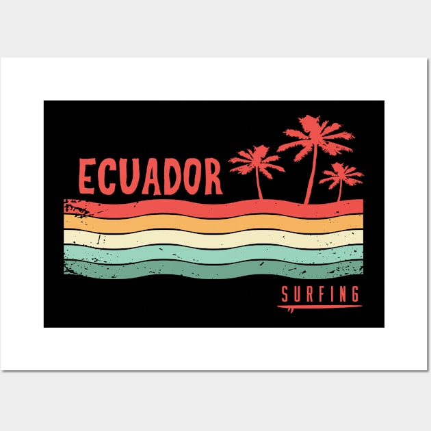 Ecuador surfing Wall Art by SerenityByAlex